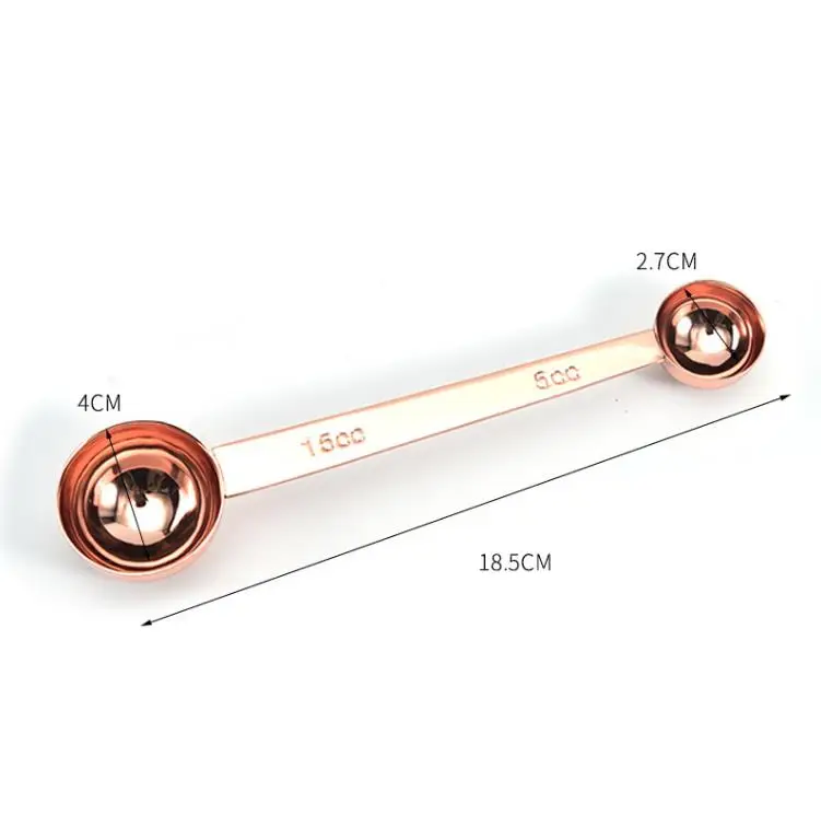 Stainless Steel Coffee Scoop Metal Measuring Spoon Double End Sugar Tea Coffee Spoons Tablespoon Kitchen Tool Accessories