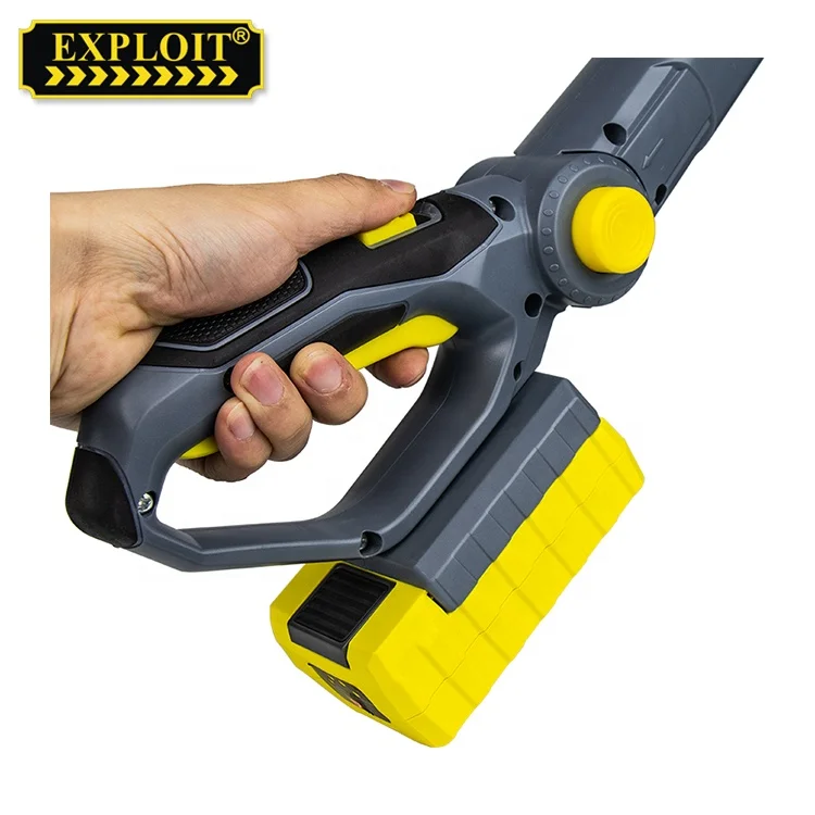 DC 20V lithium cordless chain saw high tree branch hedge saw pruning saw with telescopic pole