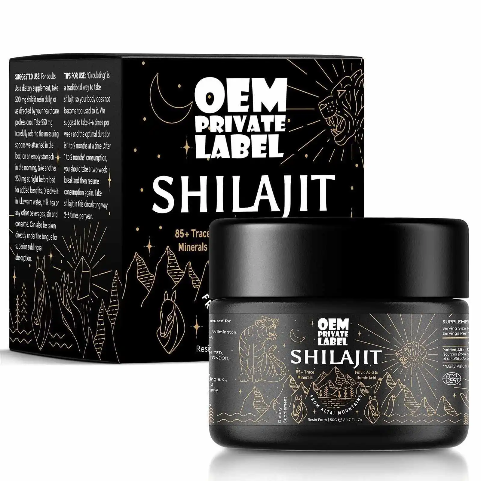 Shilajit смола с фульвовой кислотой микроминералы чистый 85 + гель для поддержки метаболизма