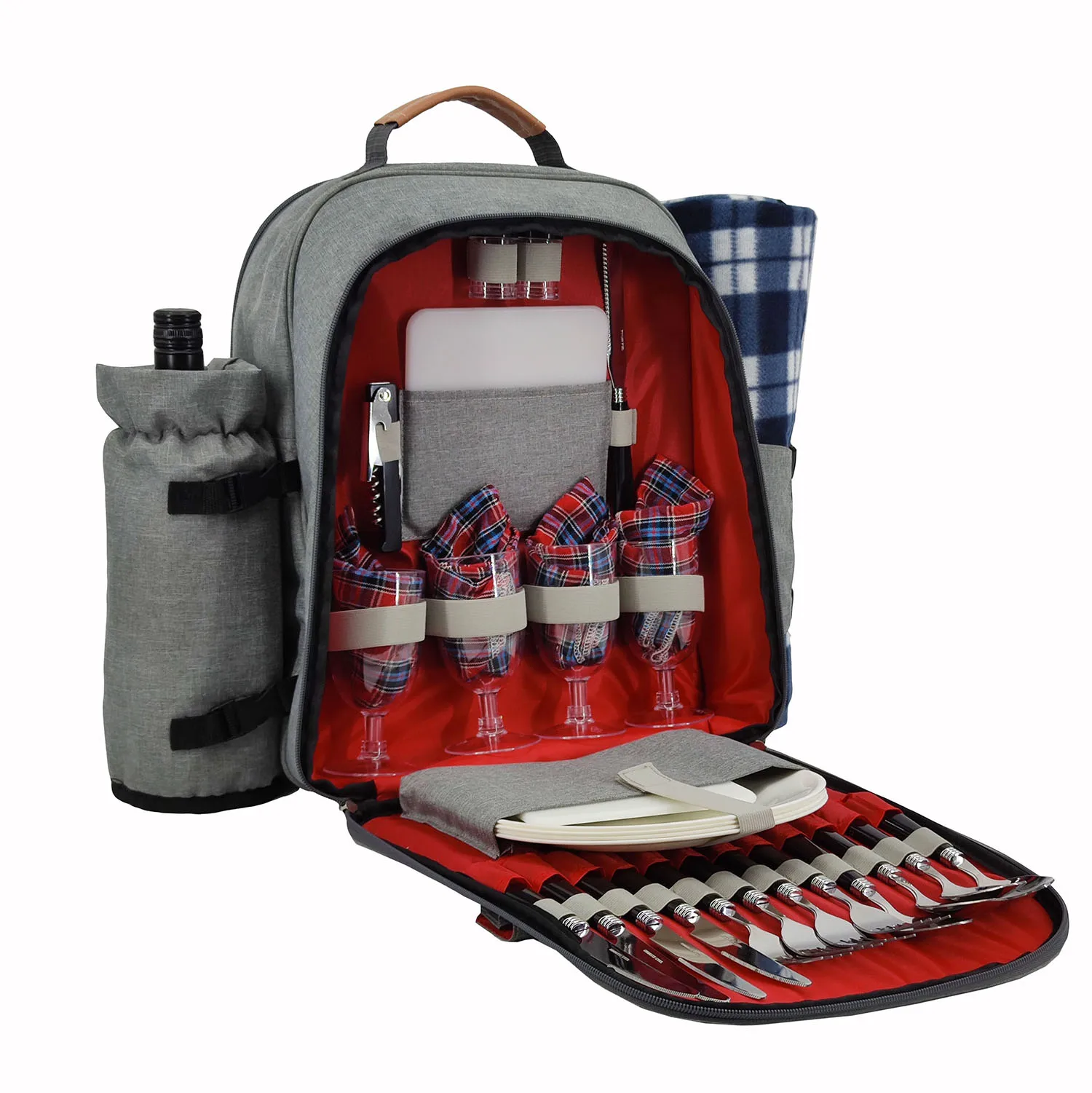 Fashion Recycle Eco-Friendly Food Durable Canvas Lunch Bag New Design picnic bag set