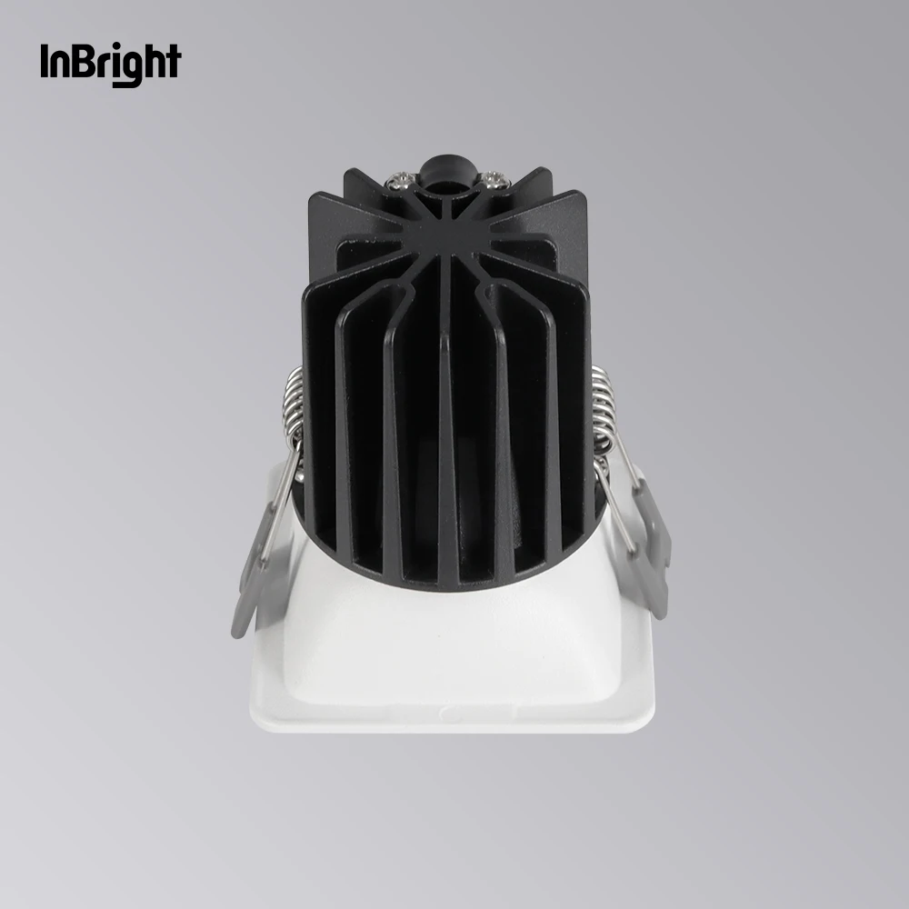Commercial Lighting Recessed LED Dimmable Adjustable Square Down Light 8W 10W 15W 28W Hotel Downlight