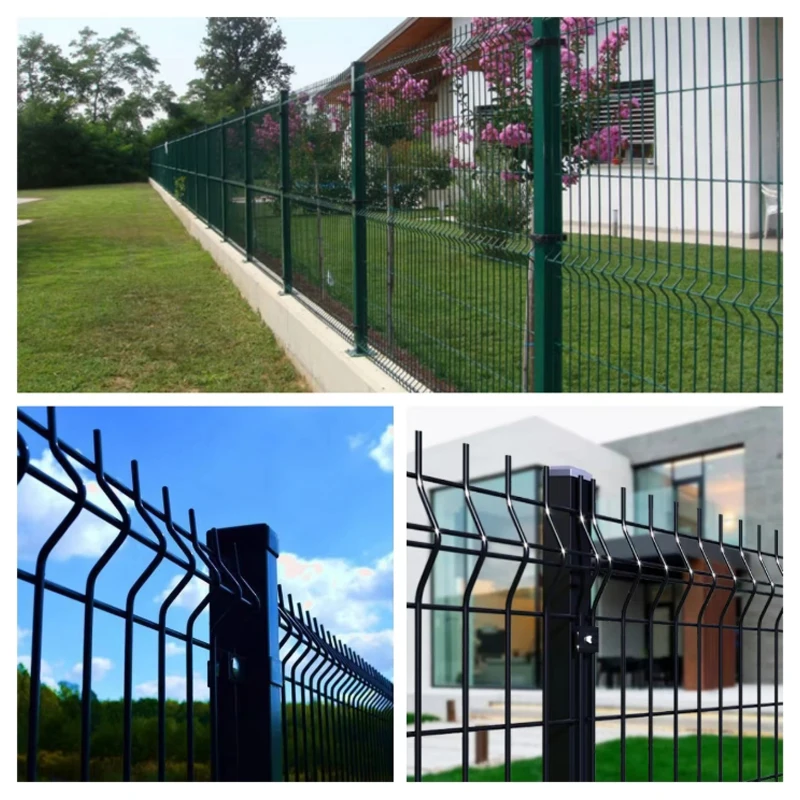 Customized PVC Coated V Bending 3d Curved Welded Wire Mesh Fence Garden Fences Panels