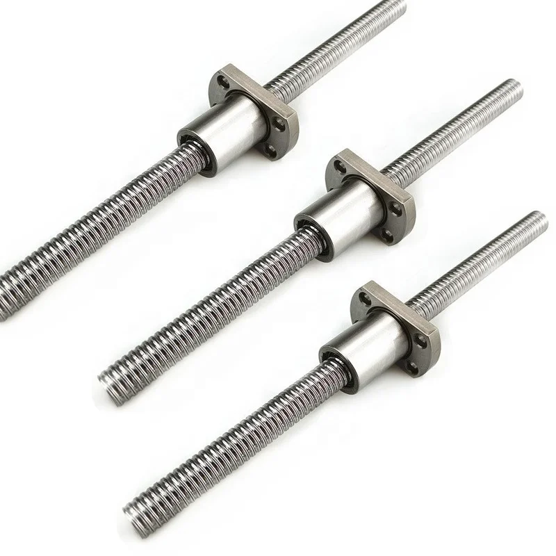 Miniature high helix ball screw lead 1mm direct drive ball screw SFK0801ball point screw ballscrew