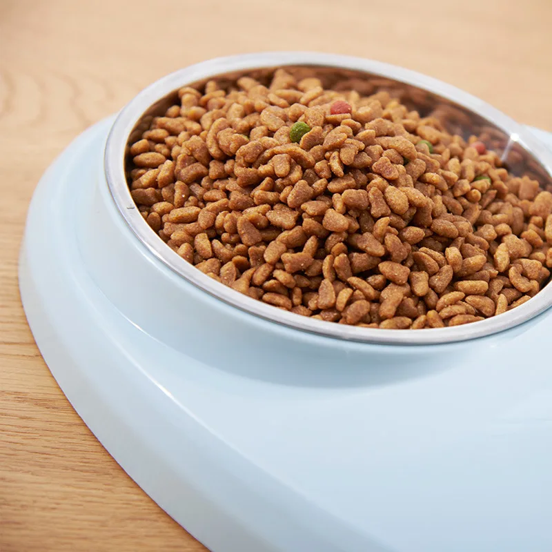 Amazon Hot Sale Stainless Steel Taiji Double Pet Bowl Dual Purpose Plastic Dog Cat Feed Bowl from Pet Supplies Manufacturer
