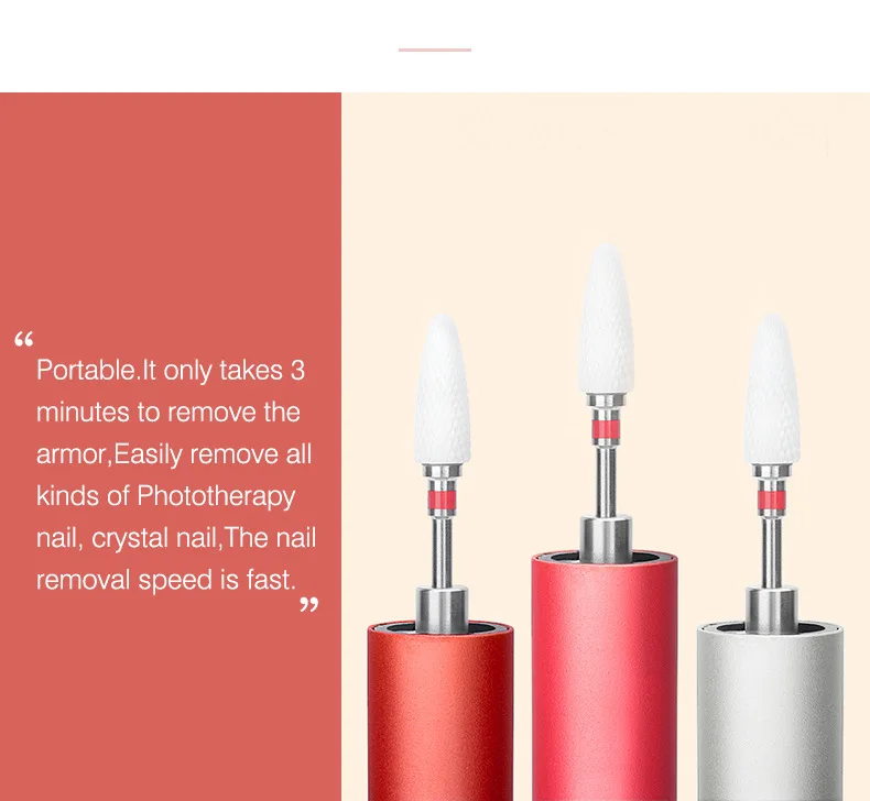 Portable Mini Manicure Machine Nail Drills Handpiece Pen rechargeable nail equipments  low heat pen shape for personal use