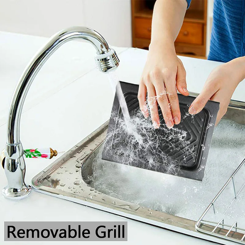 Multifunctional Electric Grill Pan Smokeless Korean BBQ that Can Be Used on Both Sides with Kitchen Accessories