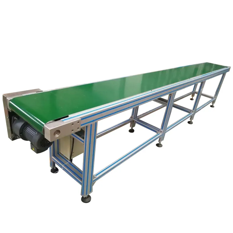 Discount price Aluminium frame Customize manufacturer adjustable height PVC Belt Conveyor