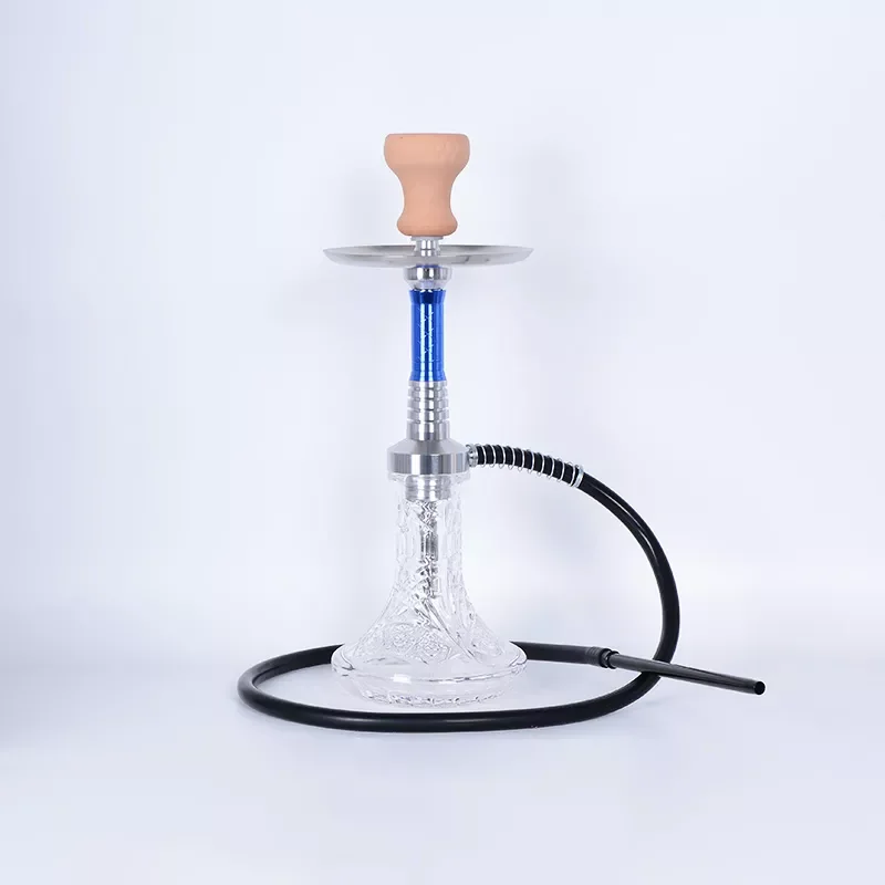 NEW Design Aluminum Hookah Set Shisha with Accessories Glass Vase Huka Sheesha Portable Nargile Hookah