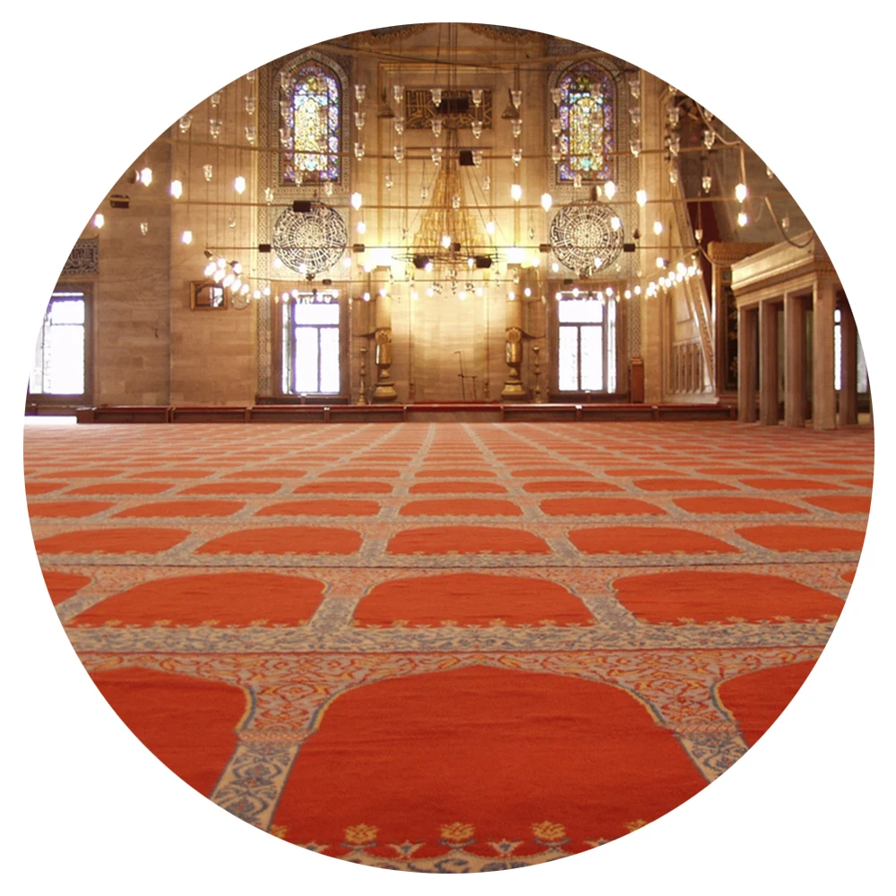 Factory Direct Supply Wilton Mosque Prayer Room Carpet Masjid Carpet