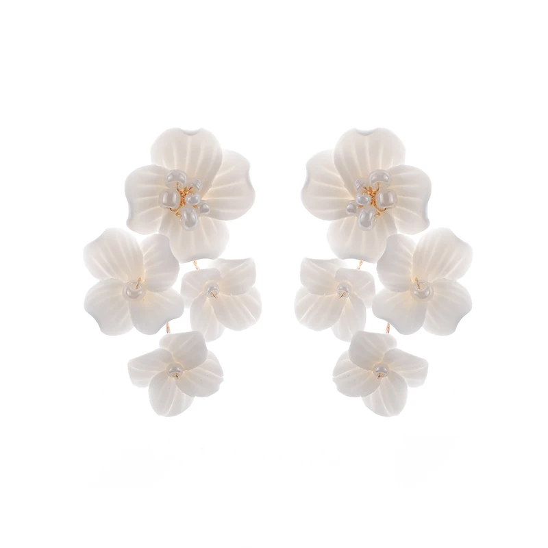 Ceramics fashion earrings 2022 bridal earrings women bride handmade fashion jewelry earrings