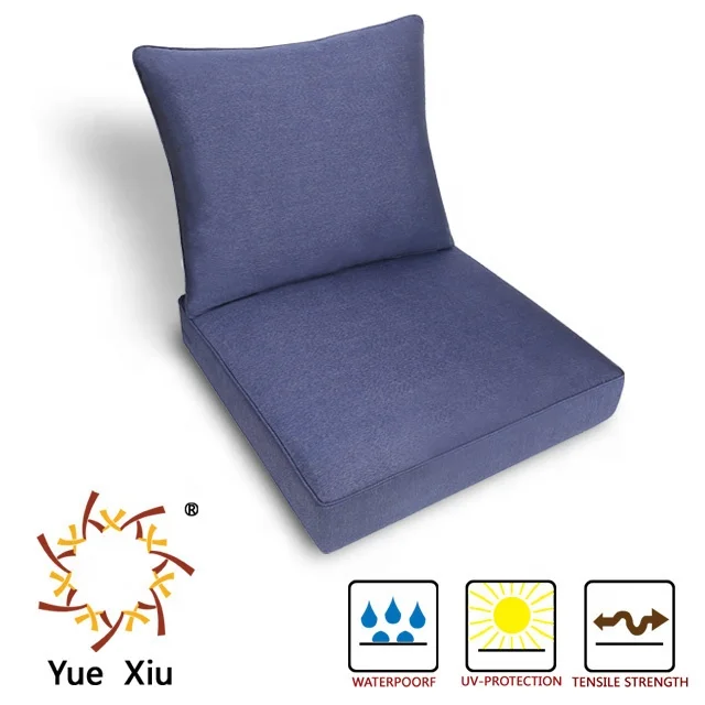 Durable Waterproof Blue Seat Cover Set Chair Seat Cushion Manufacturers