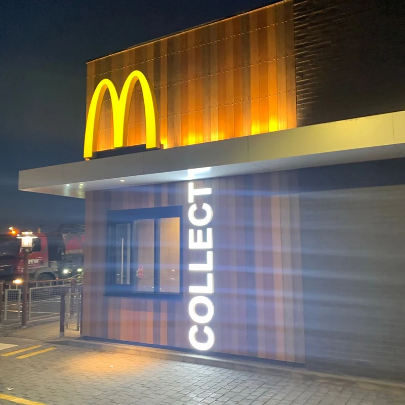 Customized Luminous Word Sign Shop Sign Electronic Signs LED Mini Wall Word Large 3D channel Letters