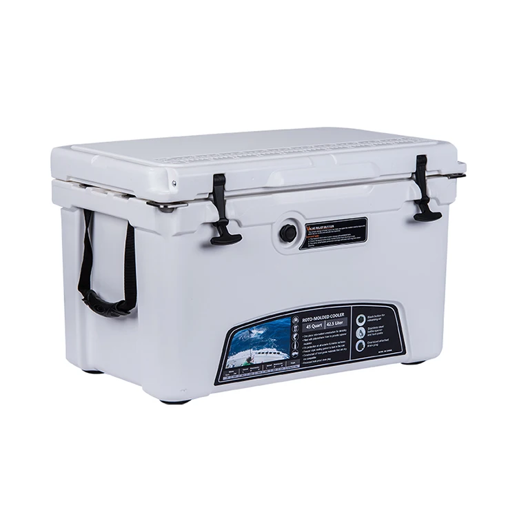 45QT Ice Cooler Boxes Shipping Picnic Rotomold Plastic Box Cooler