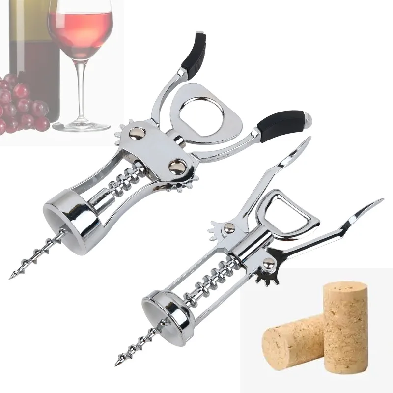 Manual Multifunctional Wine Opener Zinc Alloy Premium Wing Corkscrew Wine Bottle Opener
