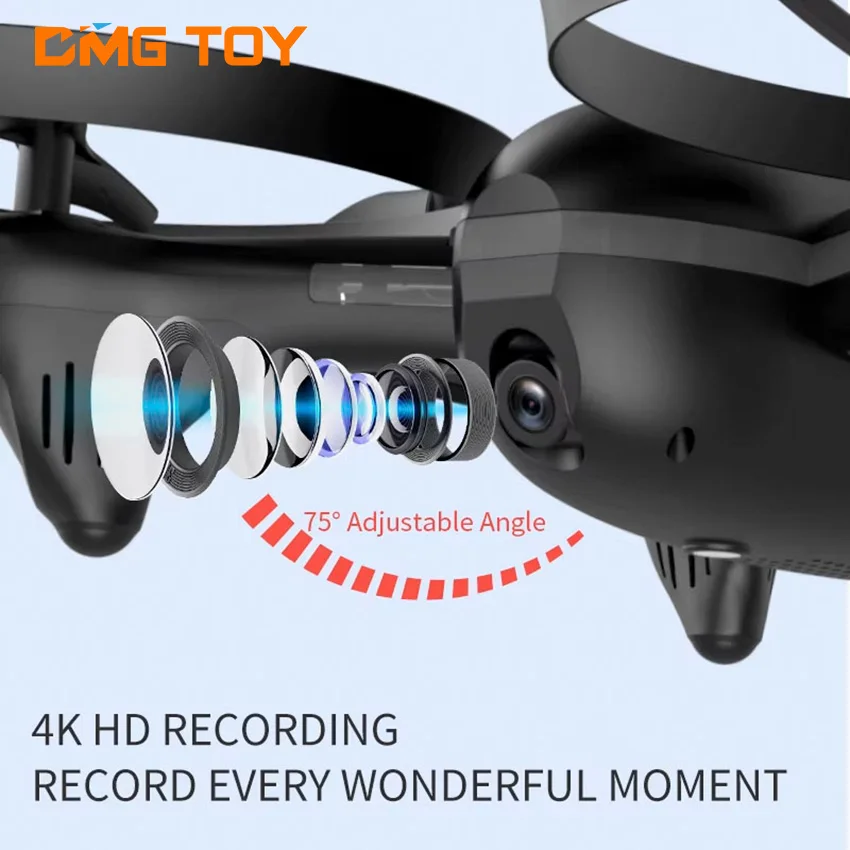 Оптовая продажа дистанционное управление 480P Wi-Fi камера FPV красный Радиоуправляемый мини-Квадрокоптер с подсветкой