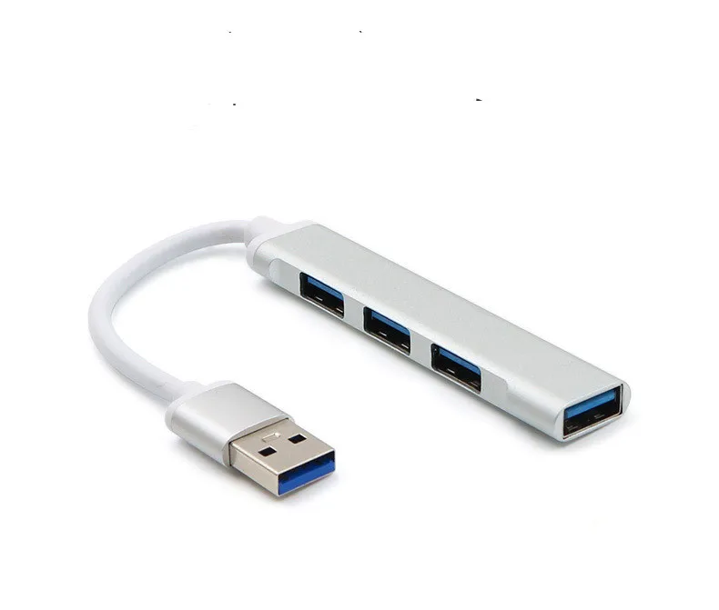 Новый 4 в 1 многопортовый USB 3 0 к адаптер с портами для зарядки электроники из алюминиевого сплава компьютера передачи данных
