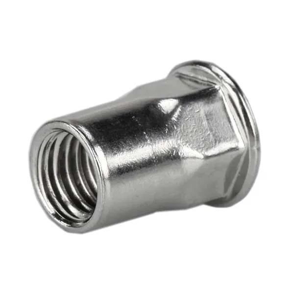 Semi-hexagonal rivet nut Stainless steel small countersunk head Inner and outer hexagon M3M4M5M6M8M10 hex Rivnut