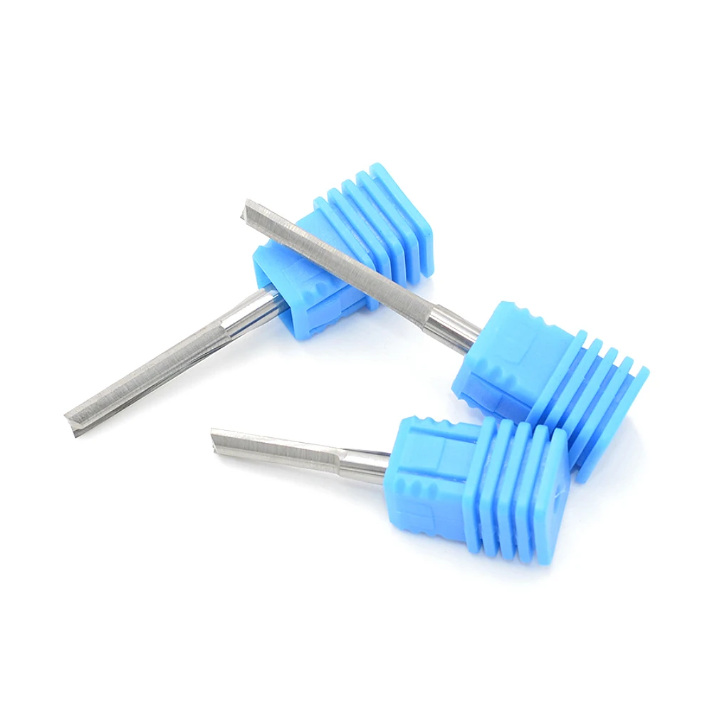 Tungsten carbide cnc end mill double flutes straight bits for wood