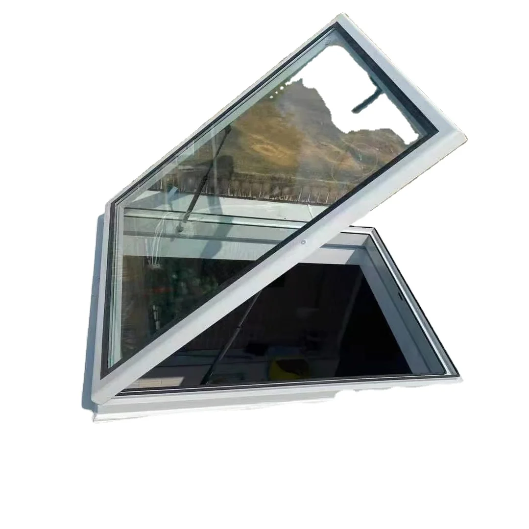 High quality aluminum alloy seamless welding inclined frame inclined roof lighting ventilation shaft skylight
