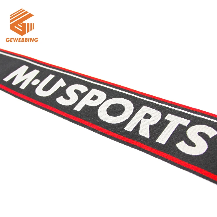 Hot Sale Polyester Woven Nylon Strap Webbing Tape 2.5 Cm Custom Printed Jacquard Webbing