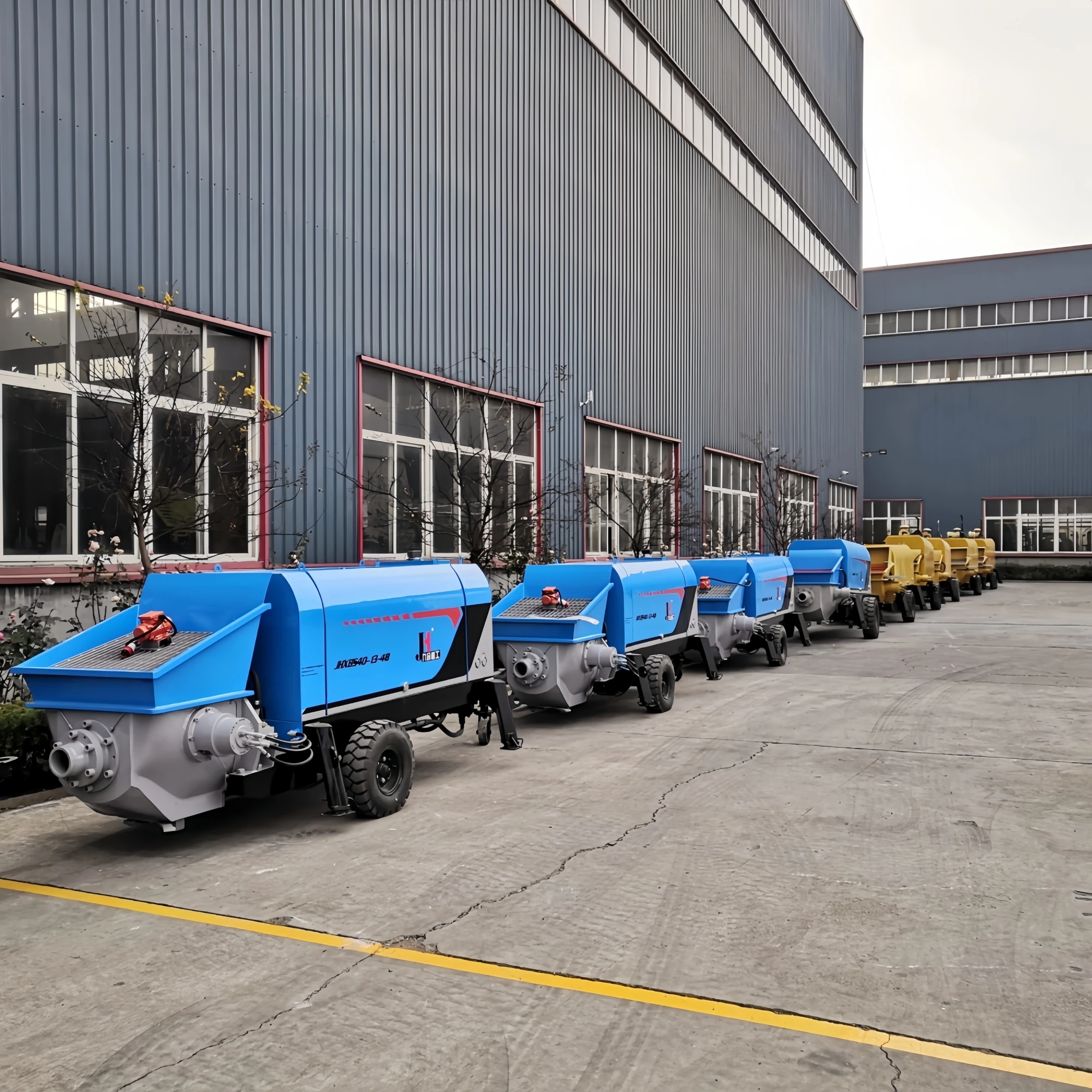 JIUHE XBS40 Electric Mini Trailer Concrete Pump Small Concrete Pump for Sale