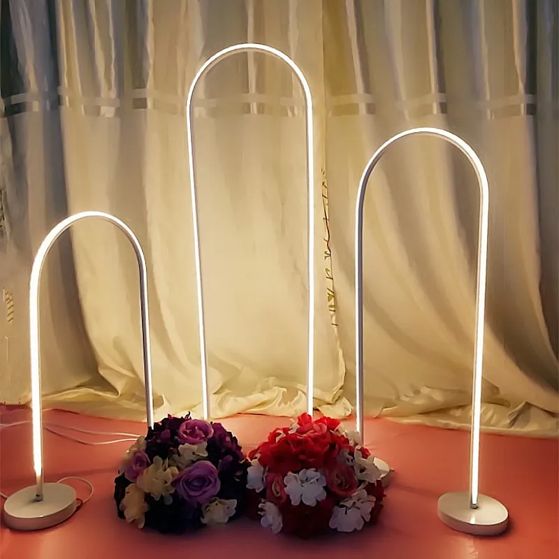 
Wedding props high mountains and flowing waterLEDLight strip road lead arch luminous three-piece stage window decoration 