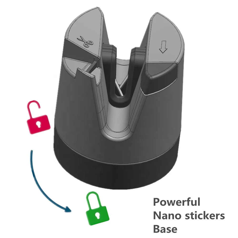 Kitchen Chef Knife Scissors Sharpener for Straight & Serrated Knives