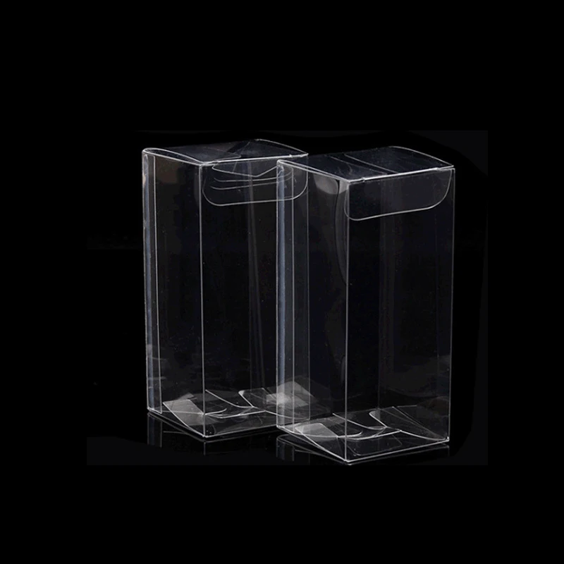 Wholesale custom soft wire self-locking bottom pvc pet pp transparent plastic packaging box