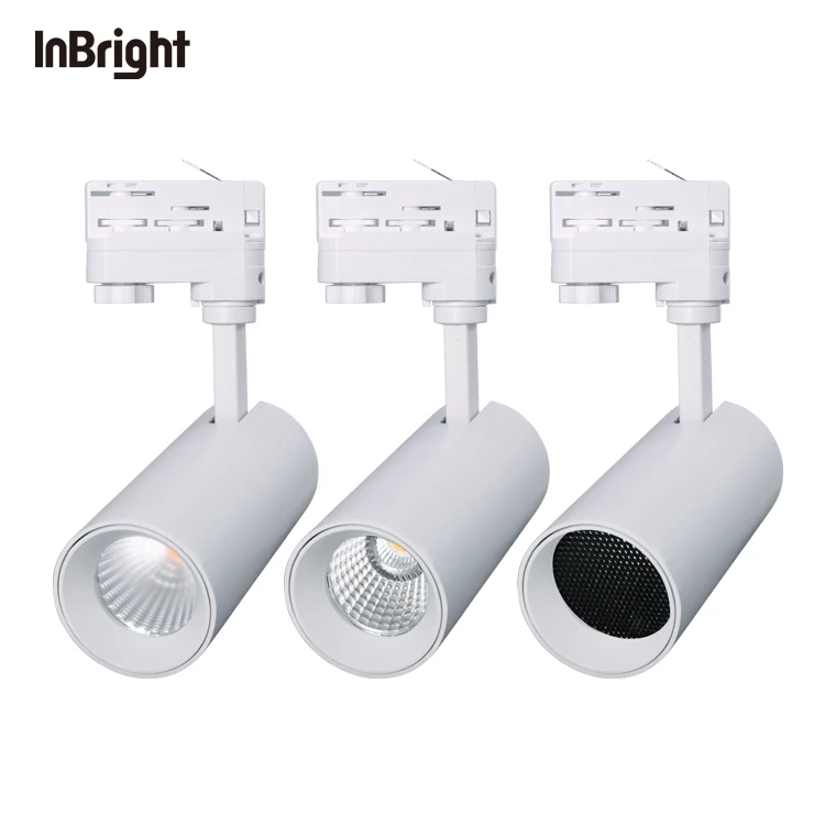 Adjustable Beam Angle Indoor LED track light for project 14W 20W 26W 32W CCT changeable COB Led track Spotlight