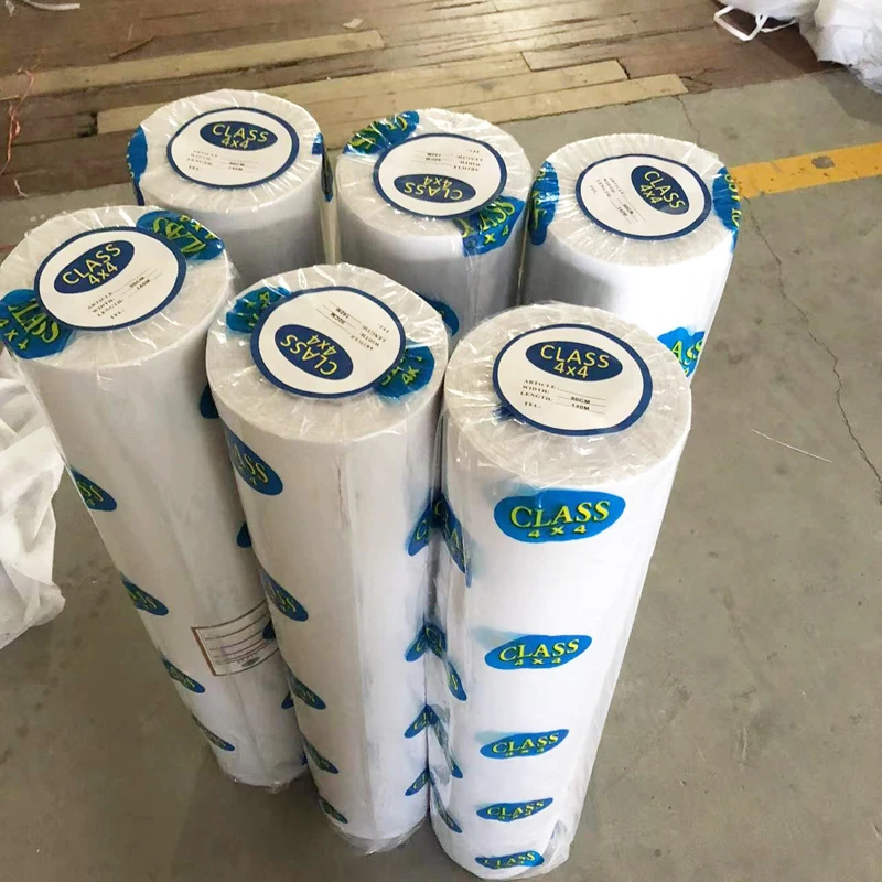 Wholesale 100% Polyester Non-woven fusing interfacing 28gsm Double Dots Non-woven Interlining Fabric-YBND8340