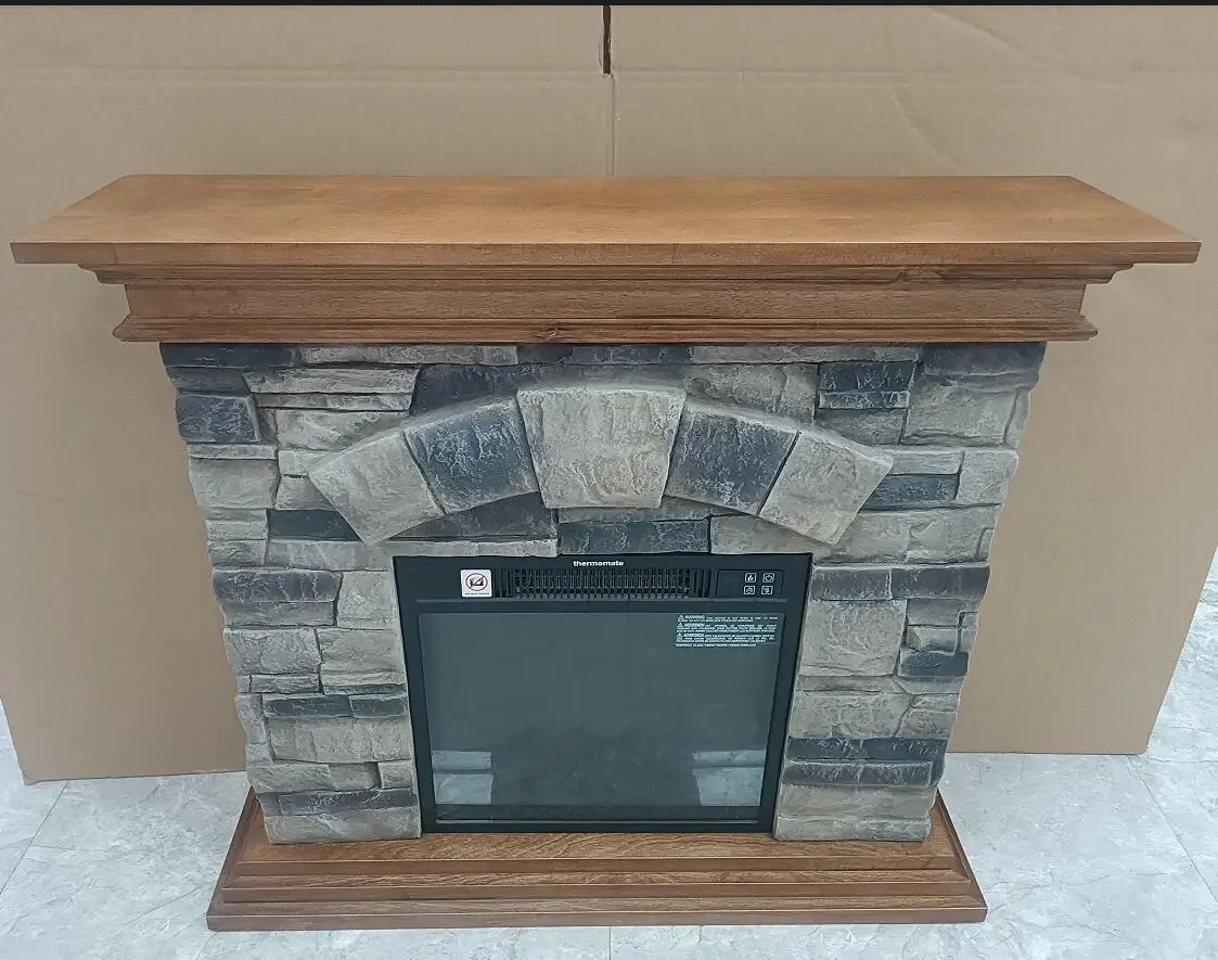 Electric fireplace anti-real stone electric fireplace MGO electric fireplace