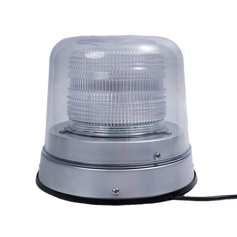 DC12-24V  big size strobe beacons white  warning lights in two covers  with high quality CE and high waterproof  IP 65