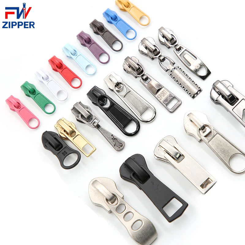 Factory Wholesale Low Moq Custom Zipper All Size Nylon Zipper Puller Zipper Pull Accessories For Bags