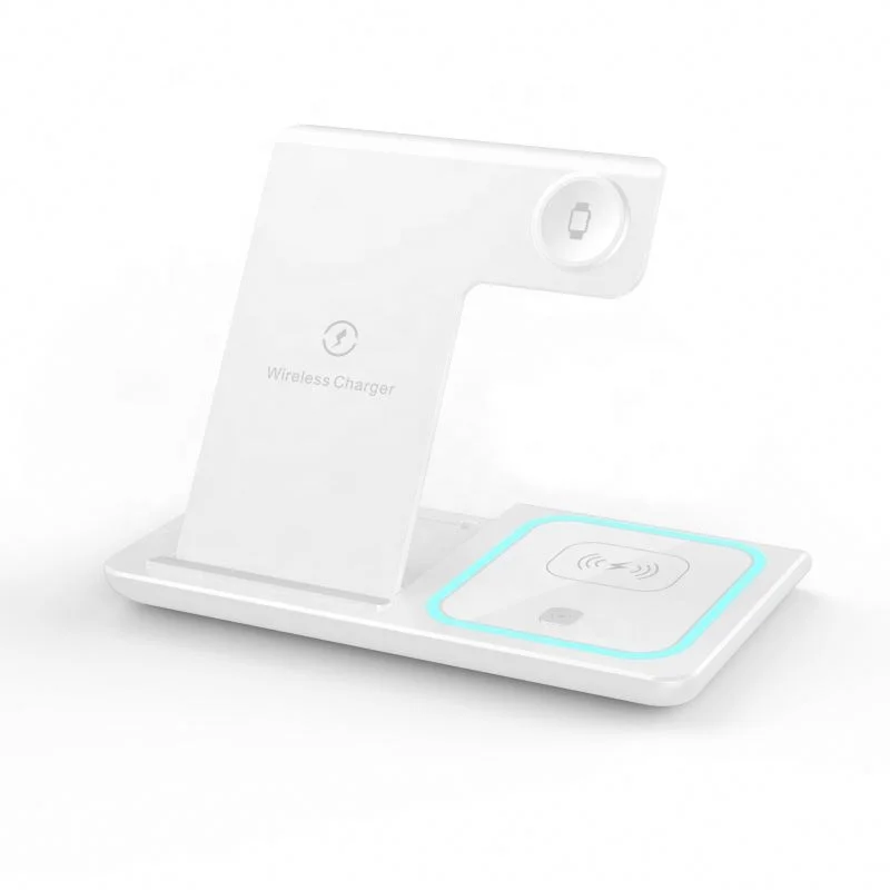 New Arrival Marble Malibu Magnetic Stand regent Leather 3 In 1 Foldable Wireless Phone Charger