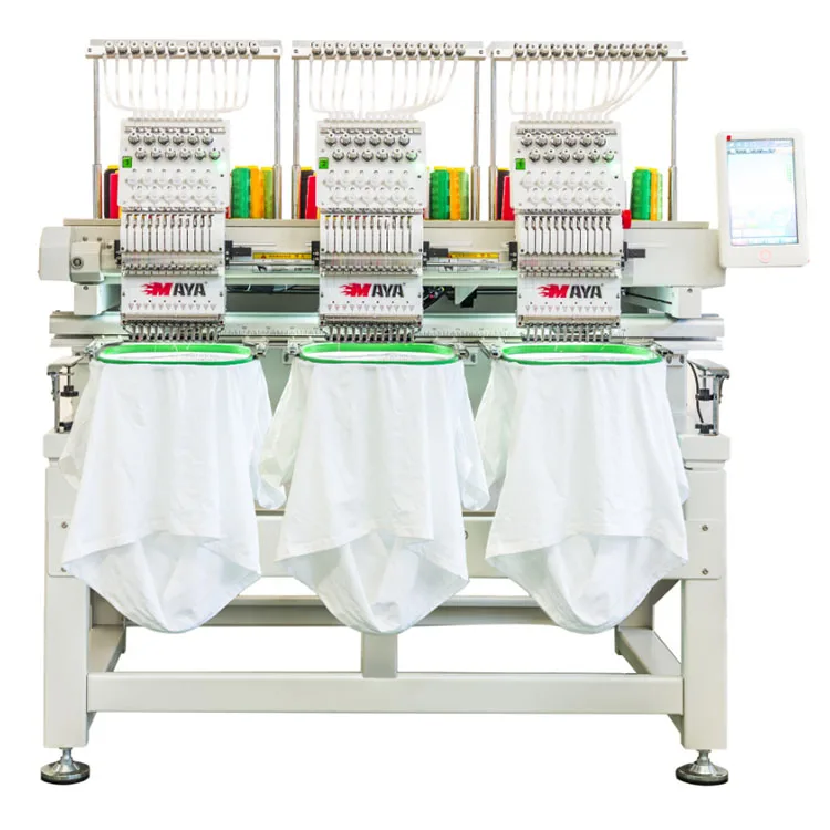 Factory Direct Sales Multi-function Industrial Maya Three-head Type Embroidery Machine Computerized Brother