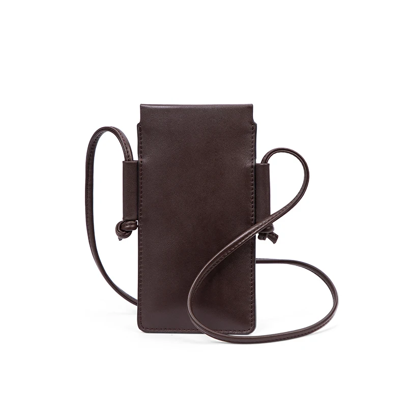 2023 New Design Women Lovely Luxury Small Shoulder Bags Phone Crossbody Genuine Leather Mobile Phone Bag