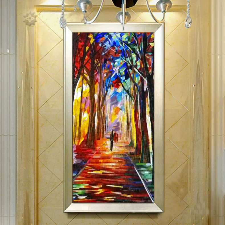 Customized glass mural art mosaic wall tile living room swimming pool picture