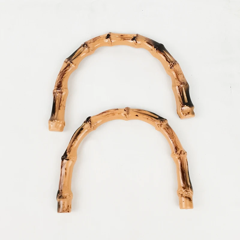 Bamboo Handle Plastic Wooden Bag Frame Handles Bamboo Purses Handles for Handbag Accessories