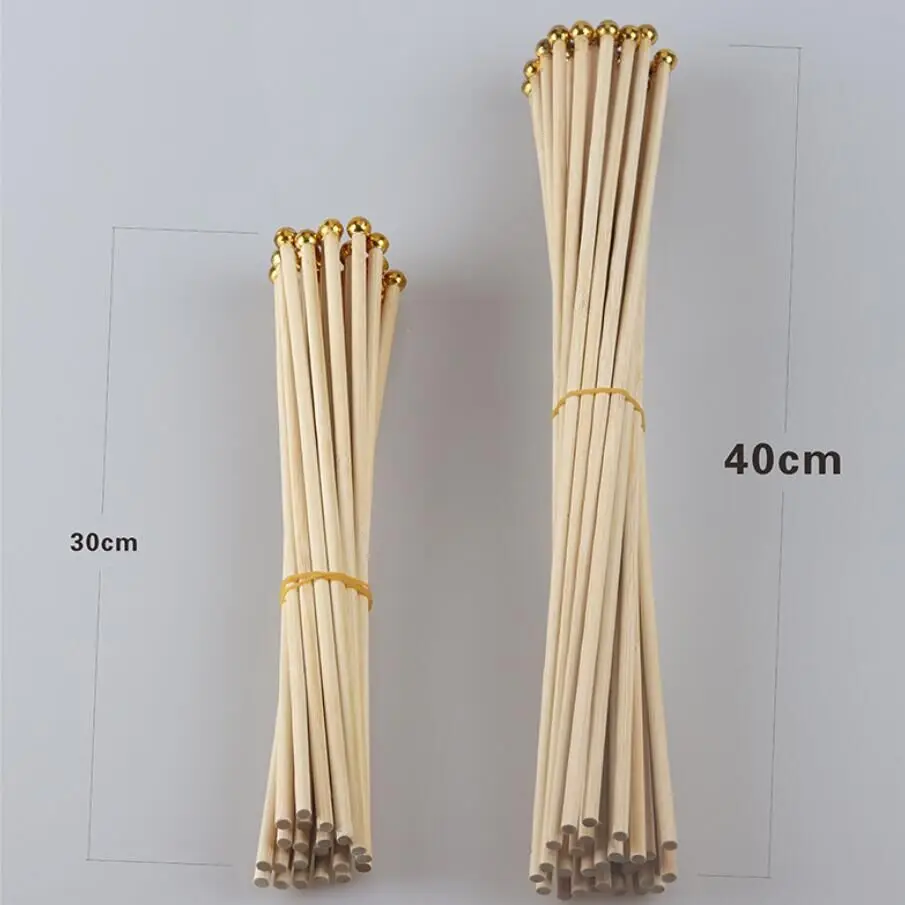 factory wholesale 30cm 40cm 60cm hand waving pole customized bamboo flag pole