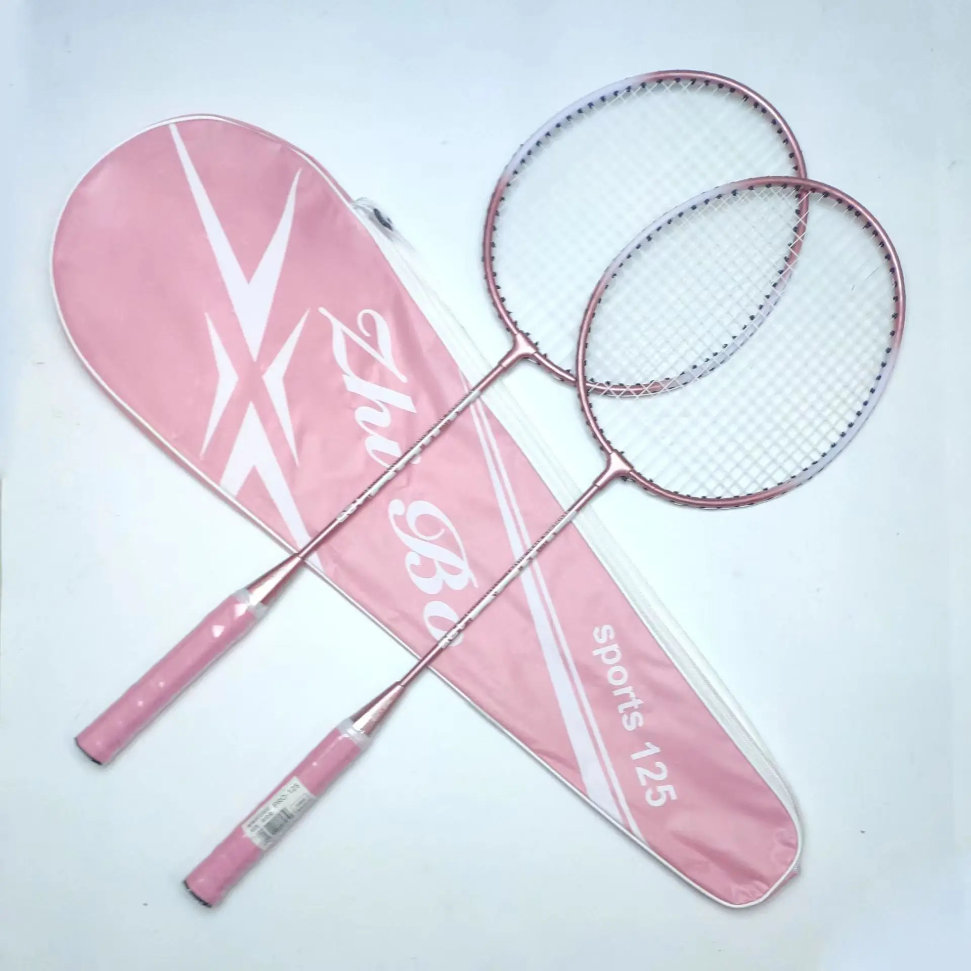 Cost-effective Badminton Racket Wholesale Iron Alloy Racket for beginners Light weight badminton racket
