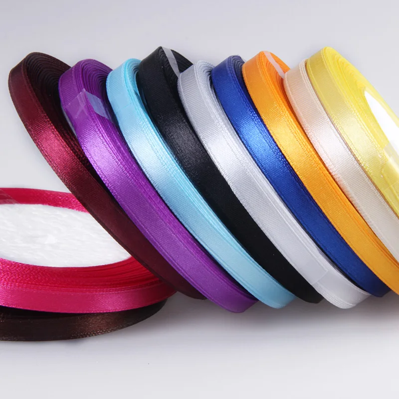 
Ribbon Factory Wholesale Custom Solid Color Polyester Single Faced Satin Ribbon 