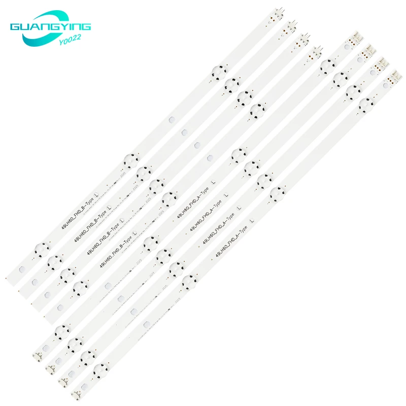 1 комплект = 8 шт. светодиодная подсветка для LG innotek Direct 16Y 49lh60 _ FHD A/B Тип HC490DUN-ABRR1-211X 49LH604V JVC LT-50C550 49LW540S-UF