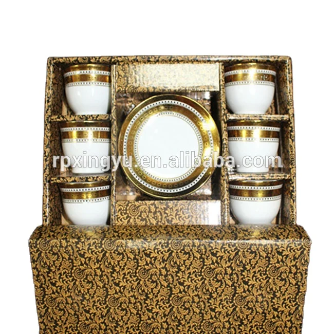 
6 шт. фарфоровая позолоченная чашка и блюдце, чайная чашка и блюдце оптом, кофейная чашка и блюдце 