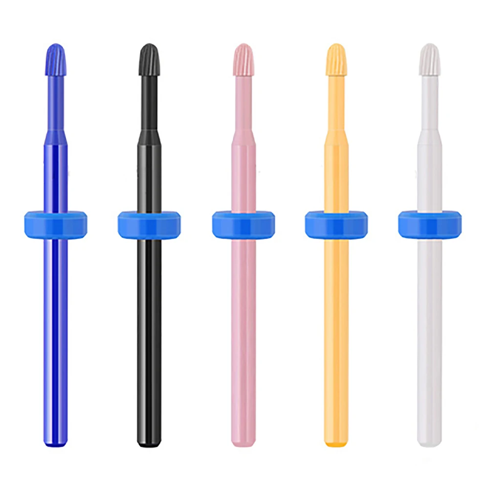 Medium Super Mushroom Head Nail Drill Bit nail file Ceramic Nozzle Gel remover Nail Cleaner Milling Bit CO-CB020