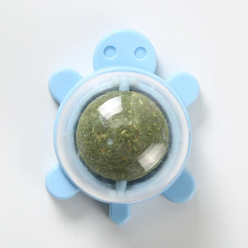 Turtle And Eagle Style Rotating Catnip Ball Molars Teeth Cleaning Treat Ball Interactive Cat Chew Toys