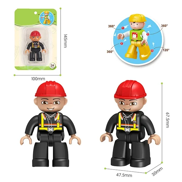 New Arrival 3d Emoticon Educational Building Block Toy Cartoon dolls Action Toy Figures Kids Toy Set One Piece