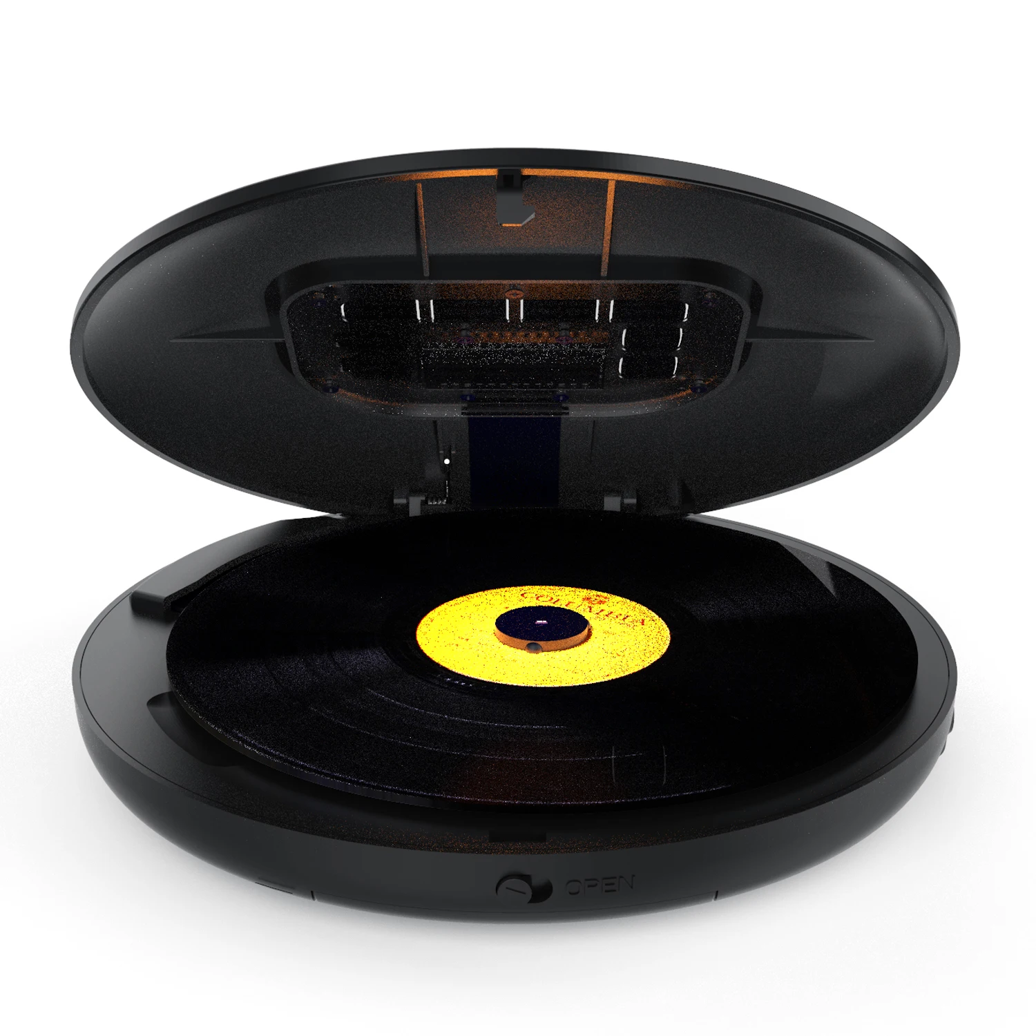 Portable multifunctional CD player speaker charging type placement model Hott with LCD Display, prenatal music life