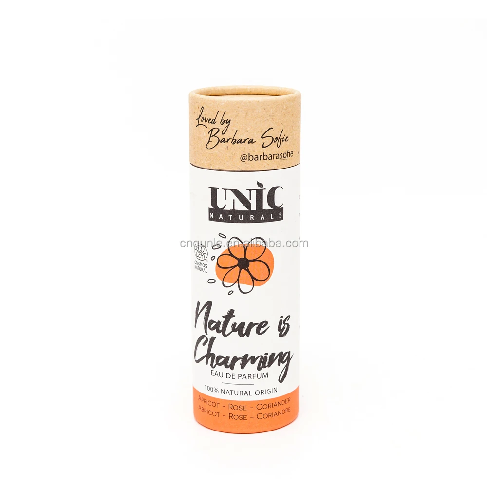 Small Size Kraft Paper Printing Cosmetic/Perfume/Dropper/CBD Hemp Oil/Cigarette Paper Tube Packaging Cylinder