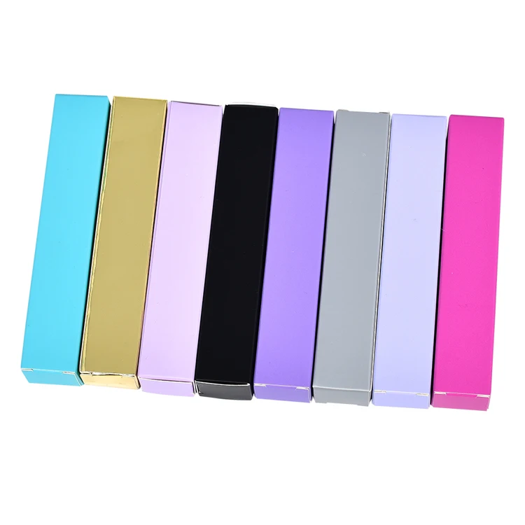 In stock lip gloss Boxes Packaging Cheap Wholesale Customized Designs Recyclable Printed Custom Lipstick Lip Balm tube Paper box