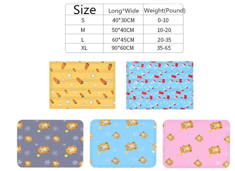 Spot amazon top seller dog cooling pad summer comfortable cold cat pet cool